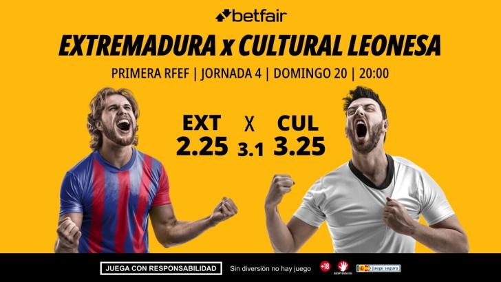 Extremadura - Cultural Leonesa: alineaciones, horario, dónde ver, pronósticos y estadísticas