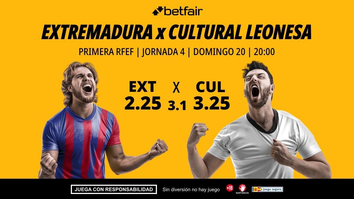 Extremadura - Cultural Leonesa: alineaciones, horario, dónde ver, pronósticos y estadísticas