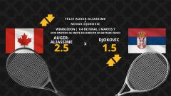 Félix Auger-Aliassime - Novak Djokovic: horario, dónde ver, estadísticas y pronósticos