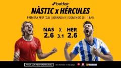 Nàstic - Hércules: alineaciones, horario, dónde ver, pronósticos y estadísticas