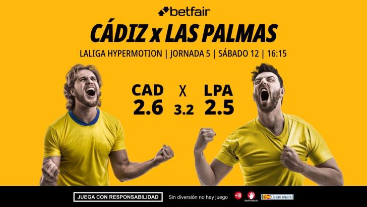 Cádiz - Las Palmas: alineaciones, horario, dónde ver, pronósticos y estadísticas