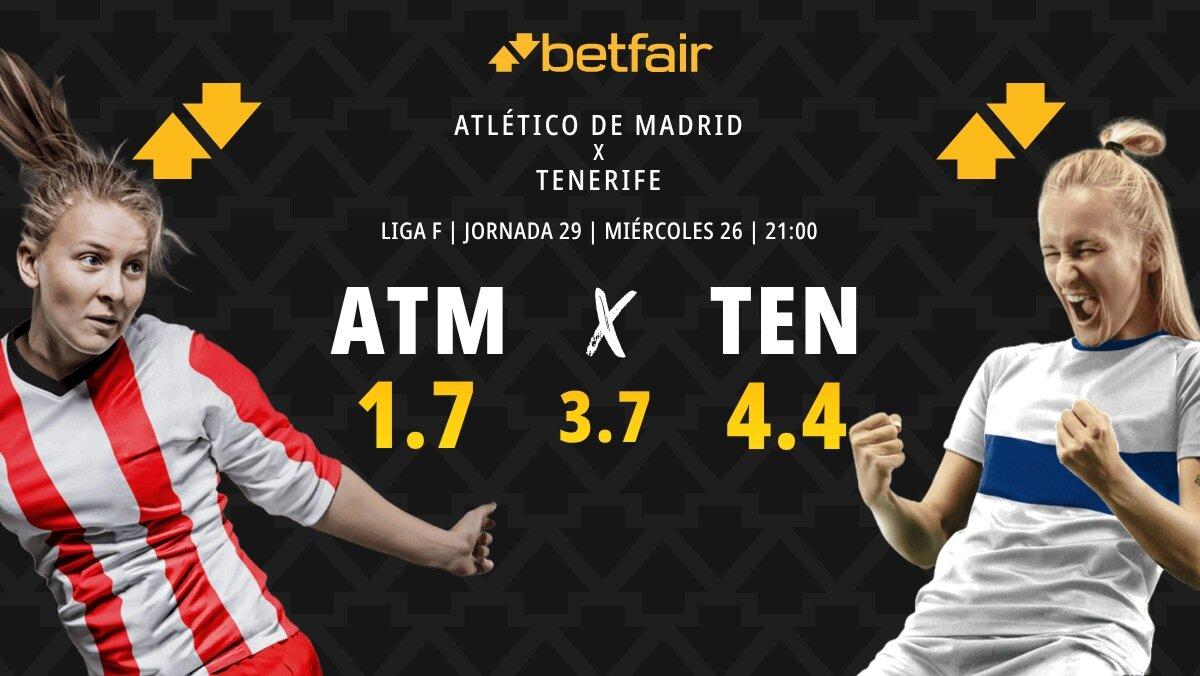 Atlético de Madrid - Tenerife: horario, dónde ver, estadísticas, pronósticos y clasificación
