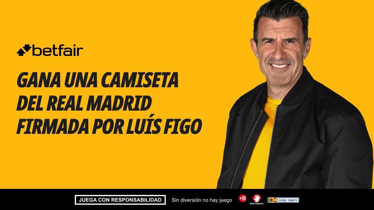 Consigue con Betfair una camiseta del Real Madrid firmada por Luís Figo