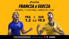 Francia - Suecia: alineaciones, horario, dónde ver, pronósticos y estadísticas