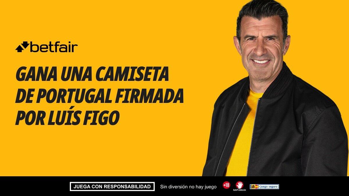 Consigue con Betfair una camiseta de Portugal firmada por Luís Figo