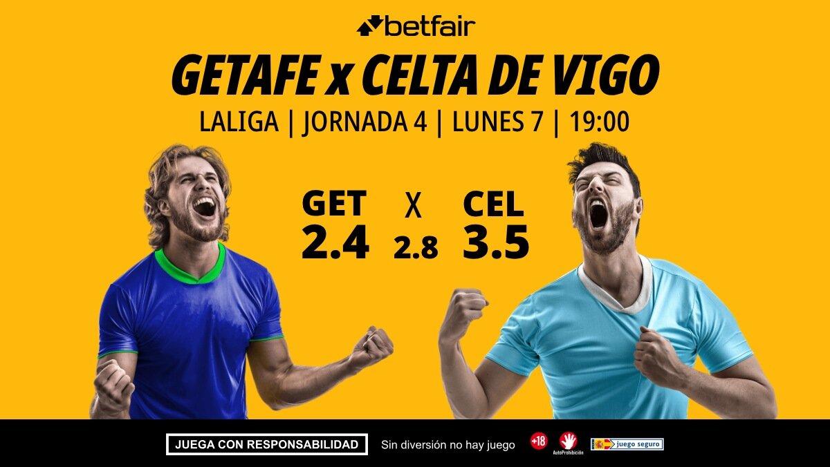Getafe - Celta de Vigo: alineaciones, horario, dónde ver, pronósticos y estadísticas