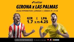 Girona - Las Palmas: alineaciones, horario, dónde ver, pronósticos y estadísticas