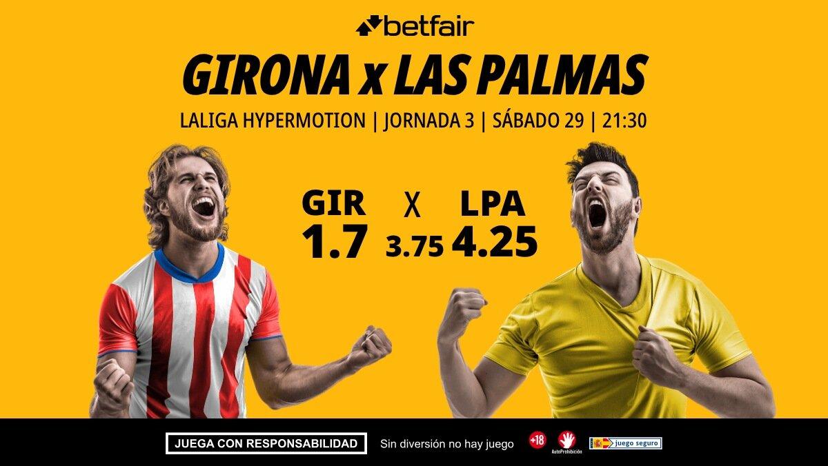 Girona - Las Palmas: alineaciones, horario, dónde ver, pronósticos y estadísticas