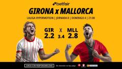 Girona - Mallorca: alineaciones, horario, dónde ver, pronósticos y estadísticas
