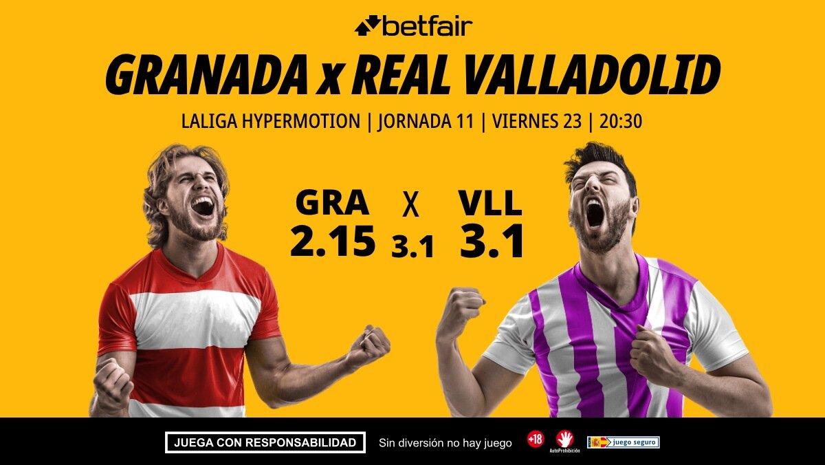 Granada - Real Valladolid: alineaciones, horario, dónde ver, pronósticos y estadísticas