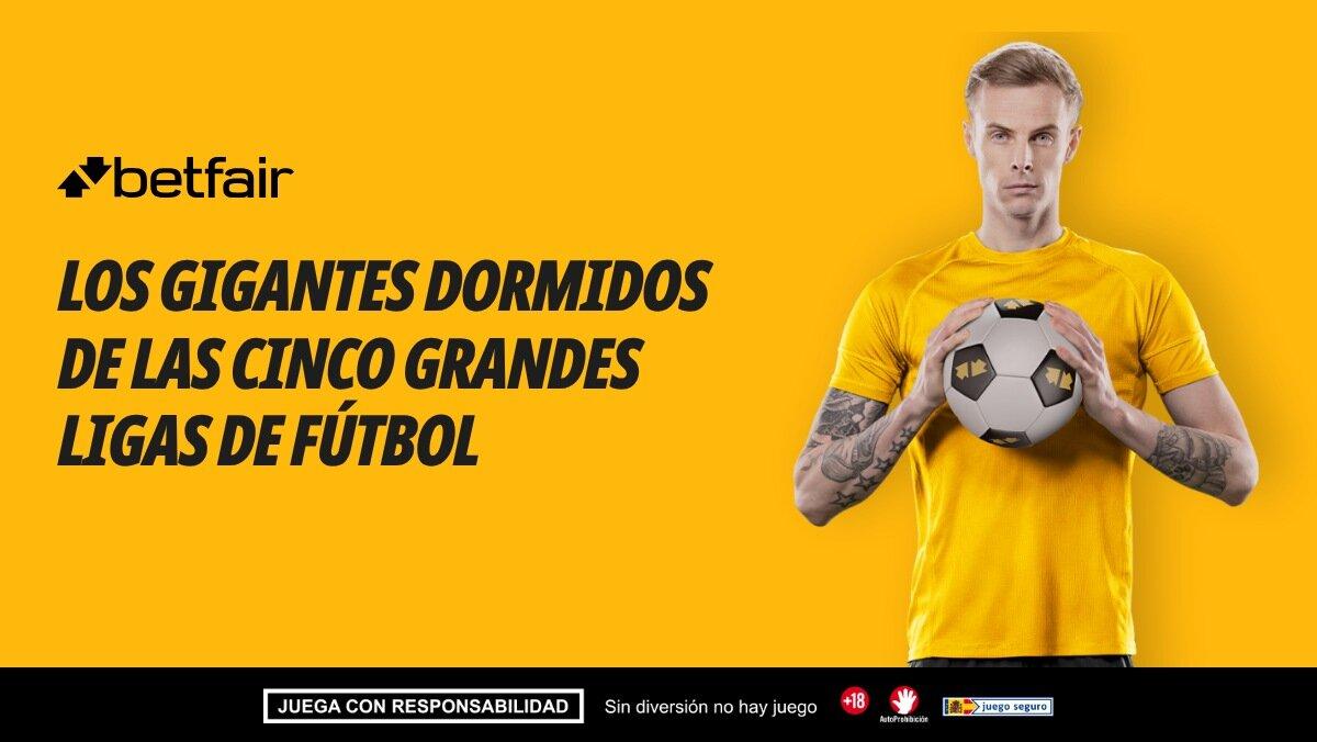 Los gigantes dormidos de cada una de las cinco grandes ligas europeas de fútbol