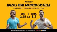 Ibiza - Real Madrid Castilla: alineaciones, horario, dónde ver, pronósticos y estadísticas