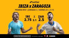 Ibiza - Real Zaragoza: alineaciones, horario, dónde ver, pronósticos y estadísticas