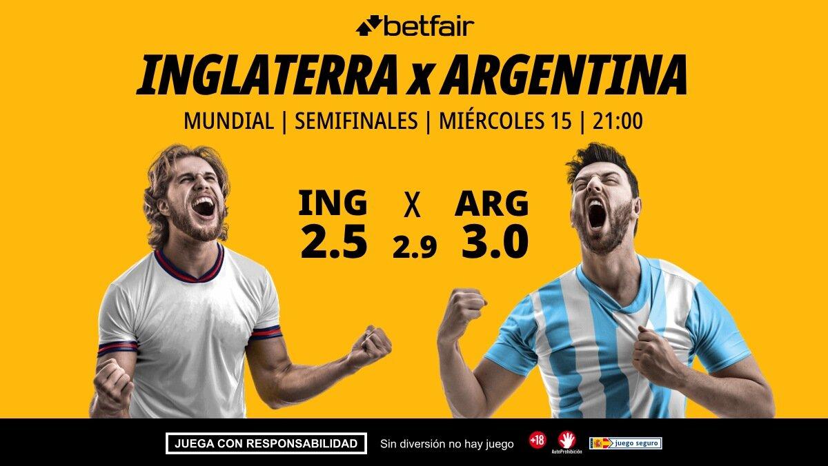 Inglaterra - Argentina: alineaciones, horario, dónde ver, pronósticos y estadísticas