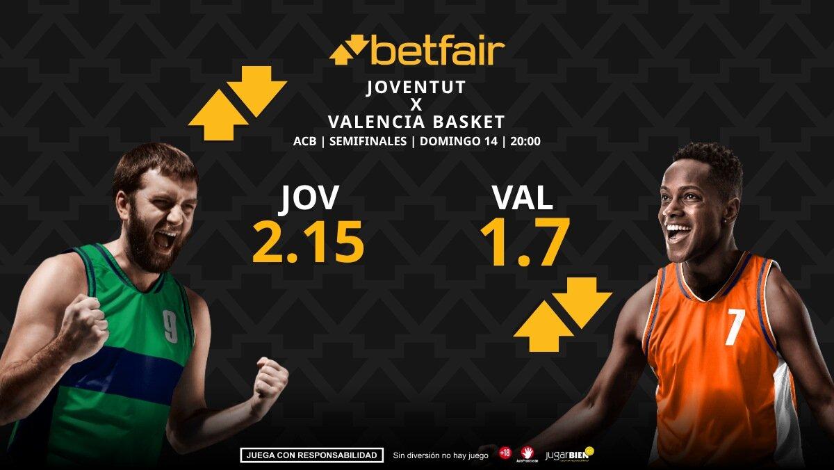 Joventut - Valencia Basket (partido 3): horario, dónde ver, bajas, estadísticas y pronósticos