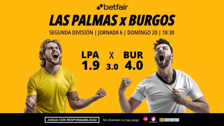 Las Palmas - Burgos: alineaciones, horario, dónde ver, pronósticos y estadísticas