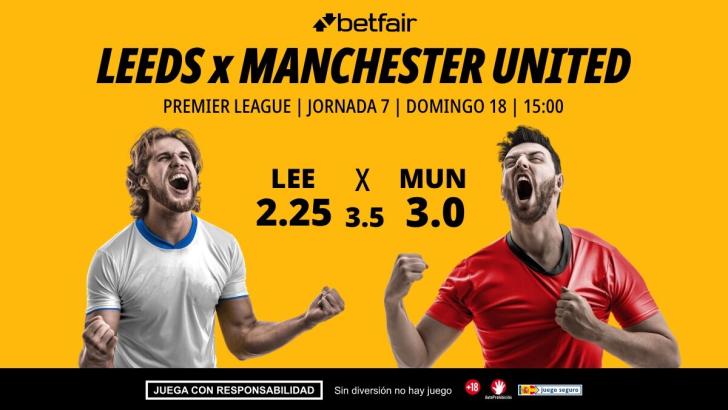 Leeds United - Manchester United: alineaciones, horario, dónde ver, pronósticos y estadísticas