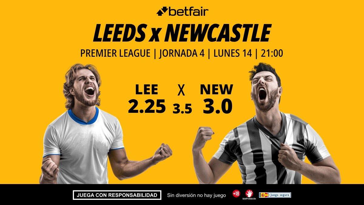 Leeds - Newcastle: alineaciones, horario, dónde ver, pronósticos y estadísticas
