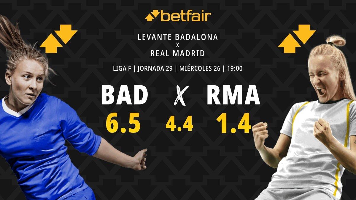 Levante Badalona - Real Madrid: horario, dónde ver, estadísticas, pronósticos y clasificación