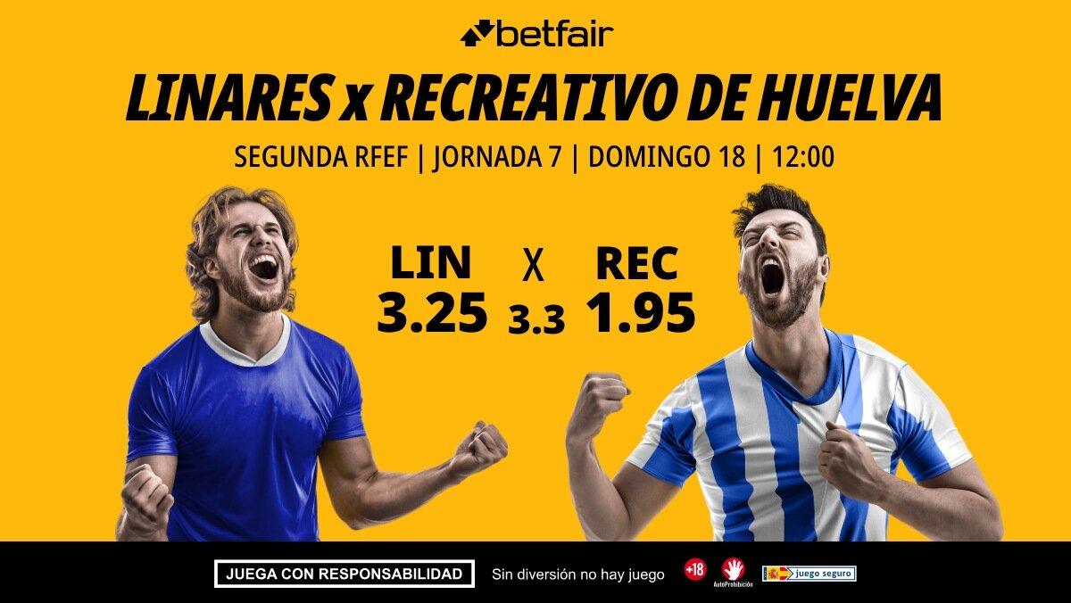 Linares Deportivo - Recreativo de Huelva: alineaciones, horario, dónde ver, pronósticos y estadísticas