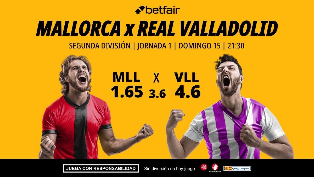 Mallorca - Real Valladolid: alineaciones, horario, dónde ver, pronósticos y estadísticas