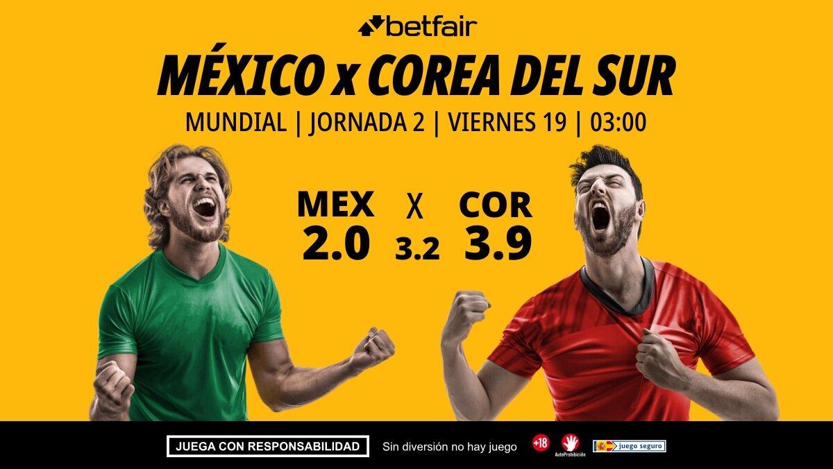 México - Corea del Sur: horario, dónde ver, alineaciones, pronósticos y estadísticas