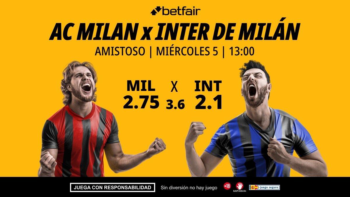 Milan - Inter: alineaciones, horario, dónde ver, pronósticos y estadísticas