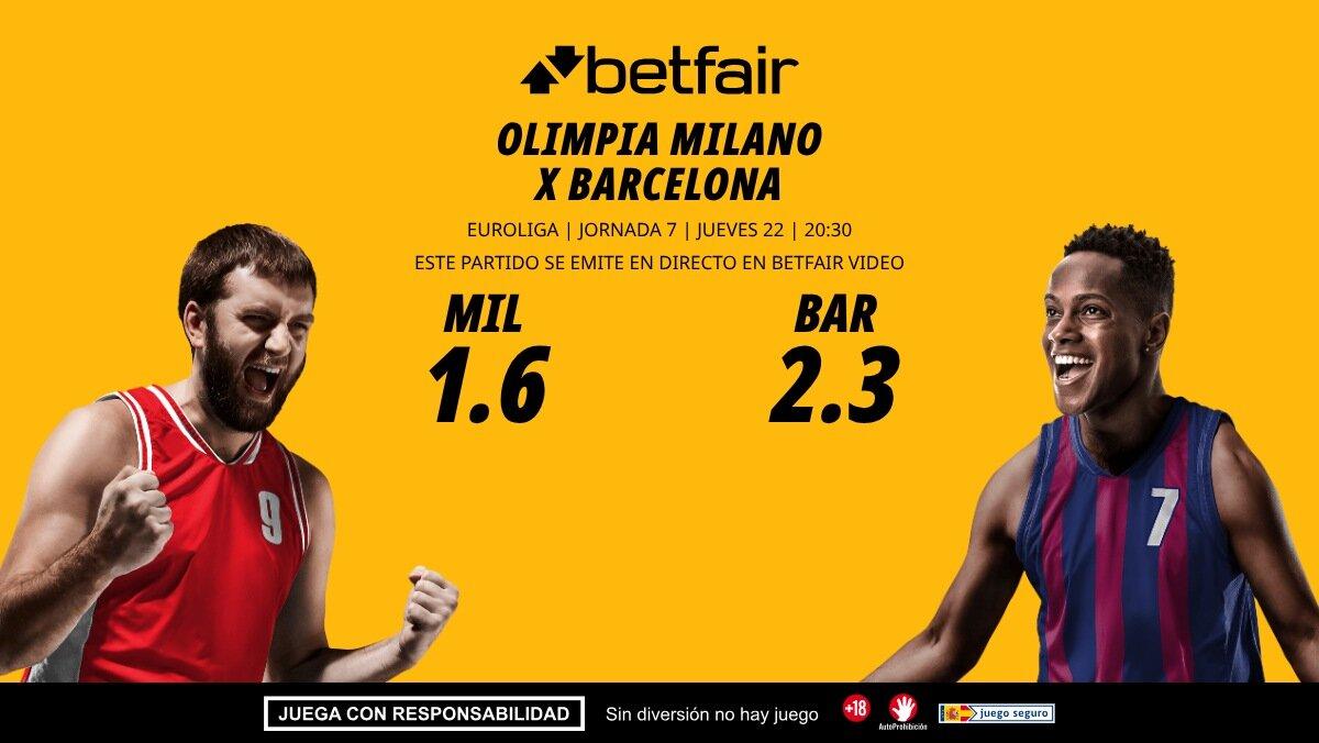 Olimpia Milano - Barcelona: horario, dónde ver, bajas, estadísticas y pronósticos