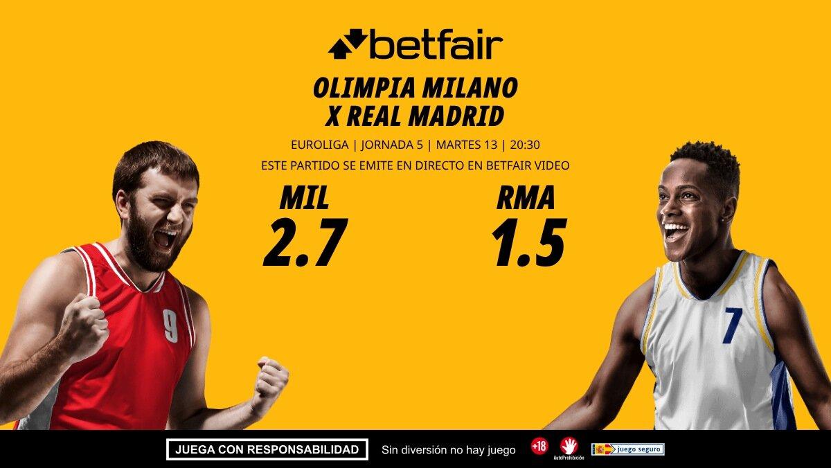 Olimpia Milano - Real Madrid: horario, dónde ver, bajas, estadísticas y pronósticos