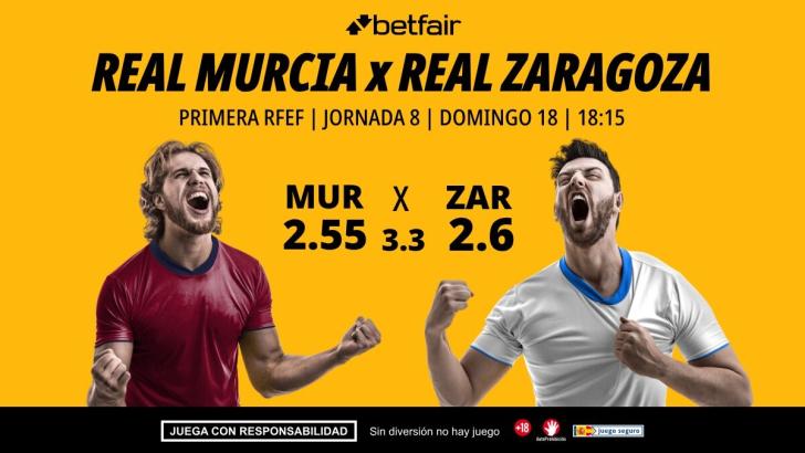 Real Murcia - Real Zaragoza: alineaciones, horario, dónde ver, pronósticos y estadísticas