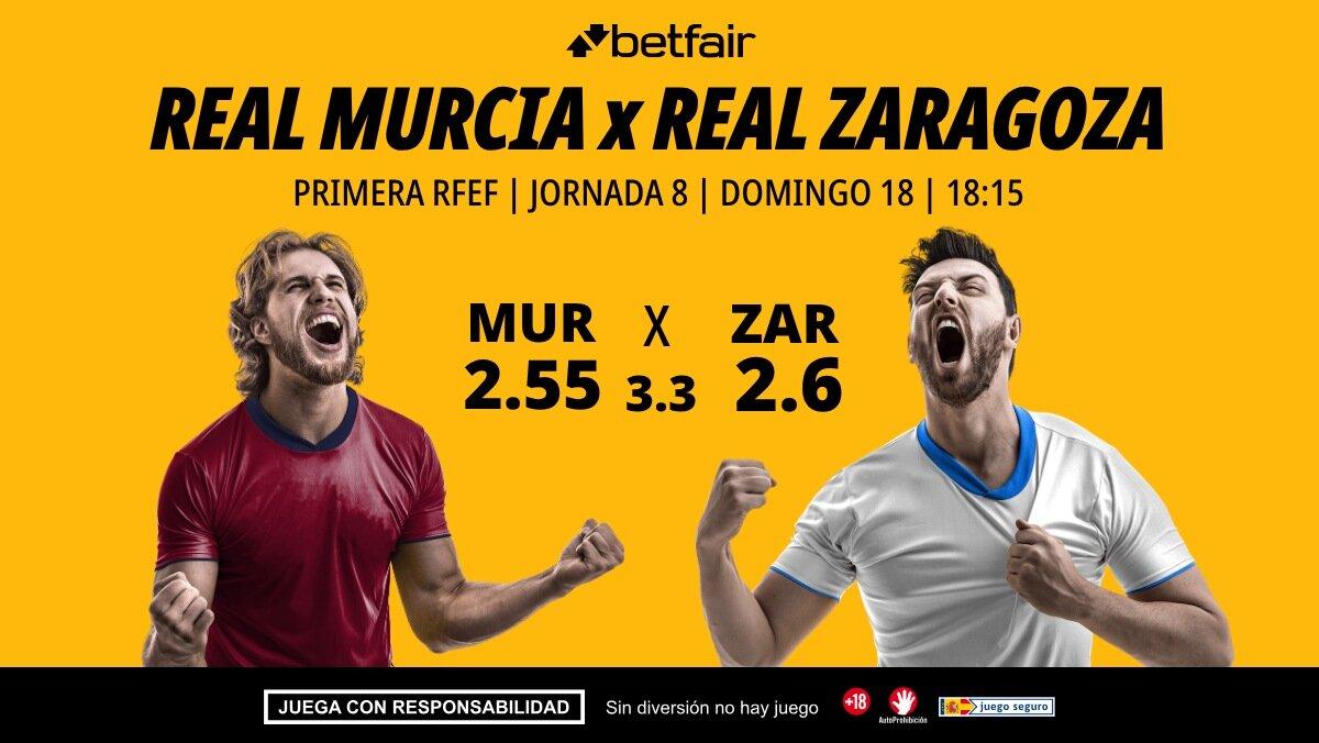 Real Murcia - Real Zaragoza: alineaciones, horario, dónde ver, pronósticos y estadísticas