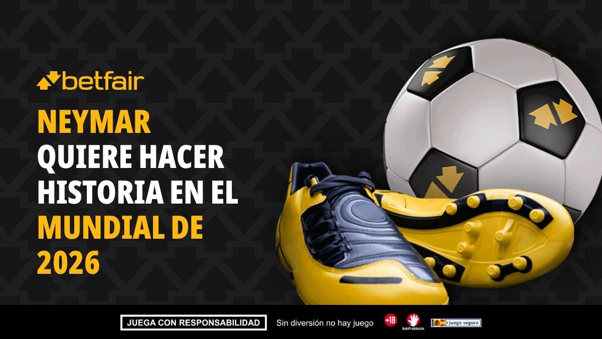 La desorbitada cuota de Neymar como Bota de Oro en el Mundial