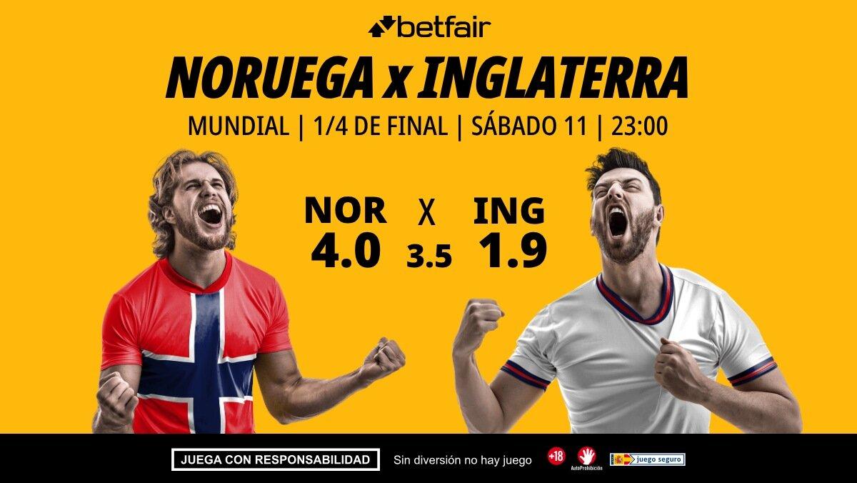 Noruega - Inglaterra: alineaciones, horario, dónde ver, pronósticos y estadísticas