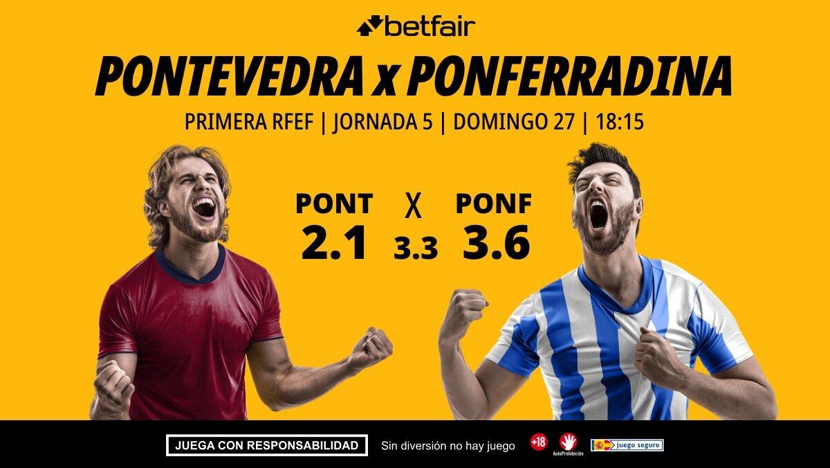 Pontevedra - Ponferradina: alineaciones, horario, dónde ver, pronósticos y estadísticas