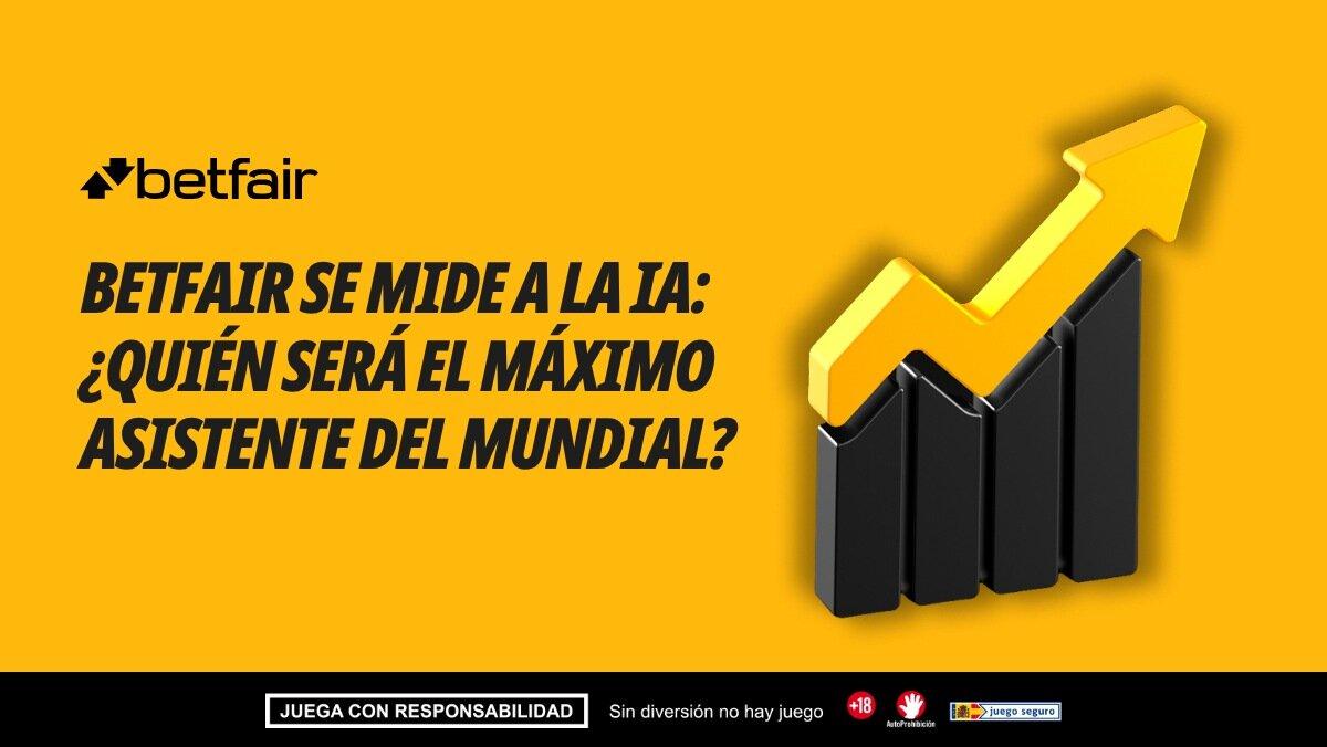 Betfair contra la IA: ¿Quién será el máximo asistente del Mundial?