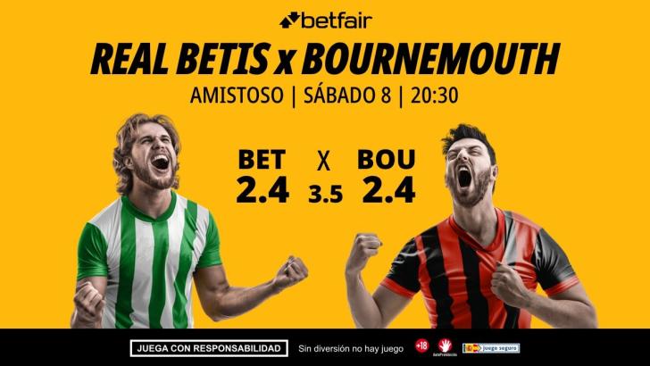Real Betis - Bournemouth: alineaciones, horario, dónde ver, pronósticos y estadísticas