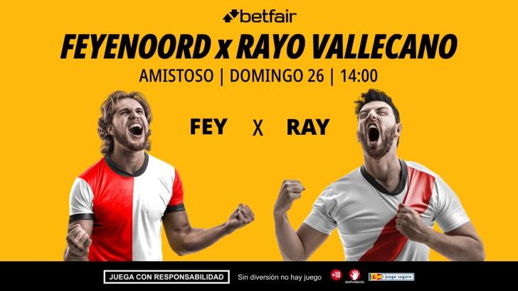 Feyenoord - Rayo Vallecano: alineaciones, horario, dónde ver, pronósticos y estadísticas