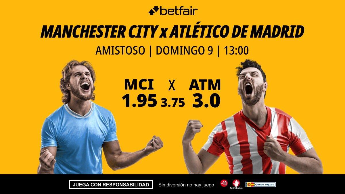 Manchester City - Atlético de Madrid: alineaciones, horario, dónde ver, pronósticos y estadísticas