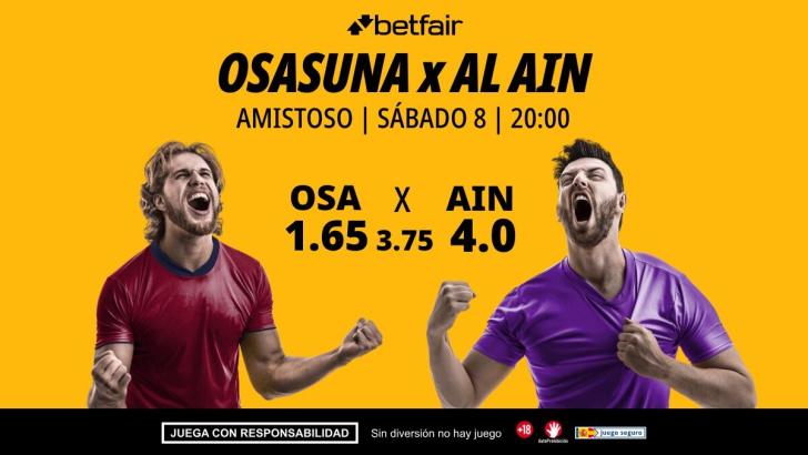 Osasuna - Al Ain: alineaciones, horario, dónde ver, pronósticos y estadísticas