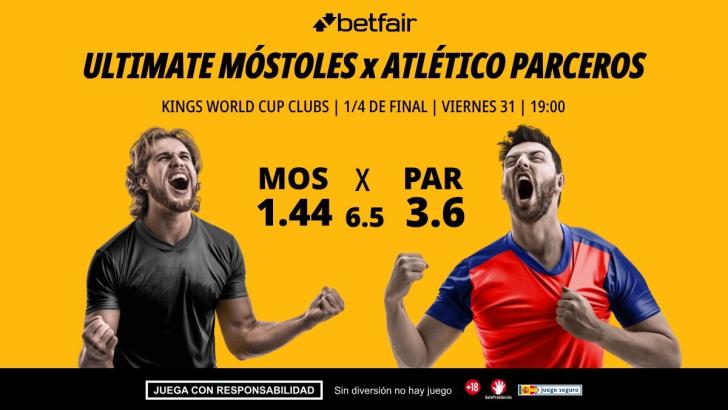 Ultimate Móstoles - Atlético Parceros: horario, dónde ver, pronósticos, plantillas y estadísticas de la Kings League