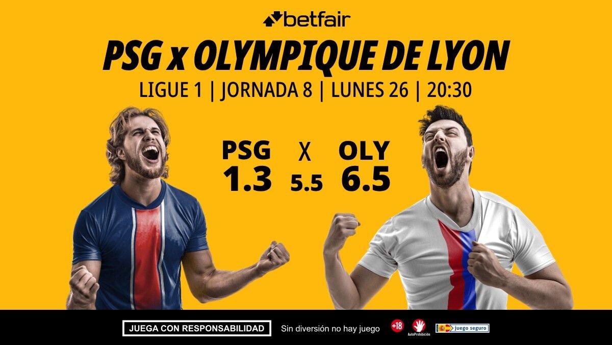 PSG - Olympique de Lyon: alineaciones, horario, dónde ver, pronósticos y estadísticas