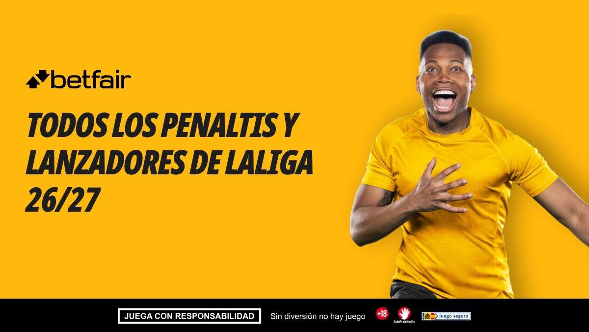 ¿Quién tira los penaltis en LaLiga 2026/27? Lanzadores por equipo