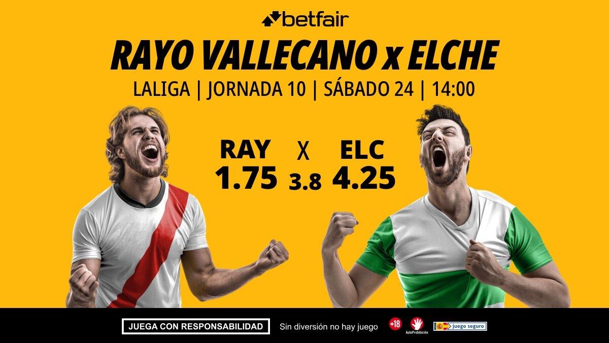 Rayo Vallecano - Elche: alineaciones, horario, dónde ver, pronósticos y estadísticas