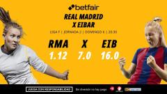Real Madrid - Eibar: alineaciones, horario, dónde ver, pronósticos y estadísticas