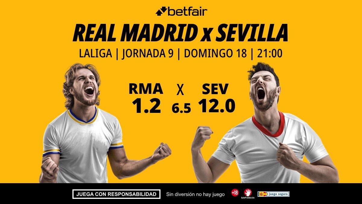 Real Madrid - Sevilla: alineaciones, horario, dónde ver, pronósticos y estadísticas