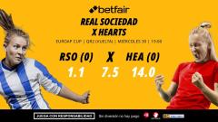 Real Sociedad - Hearts: alineaciones, horario, dónde ver, pronósticos y estadísticas