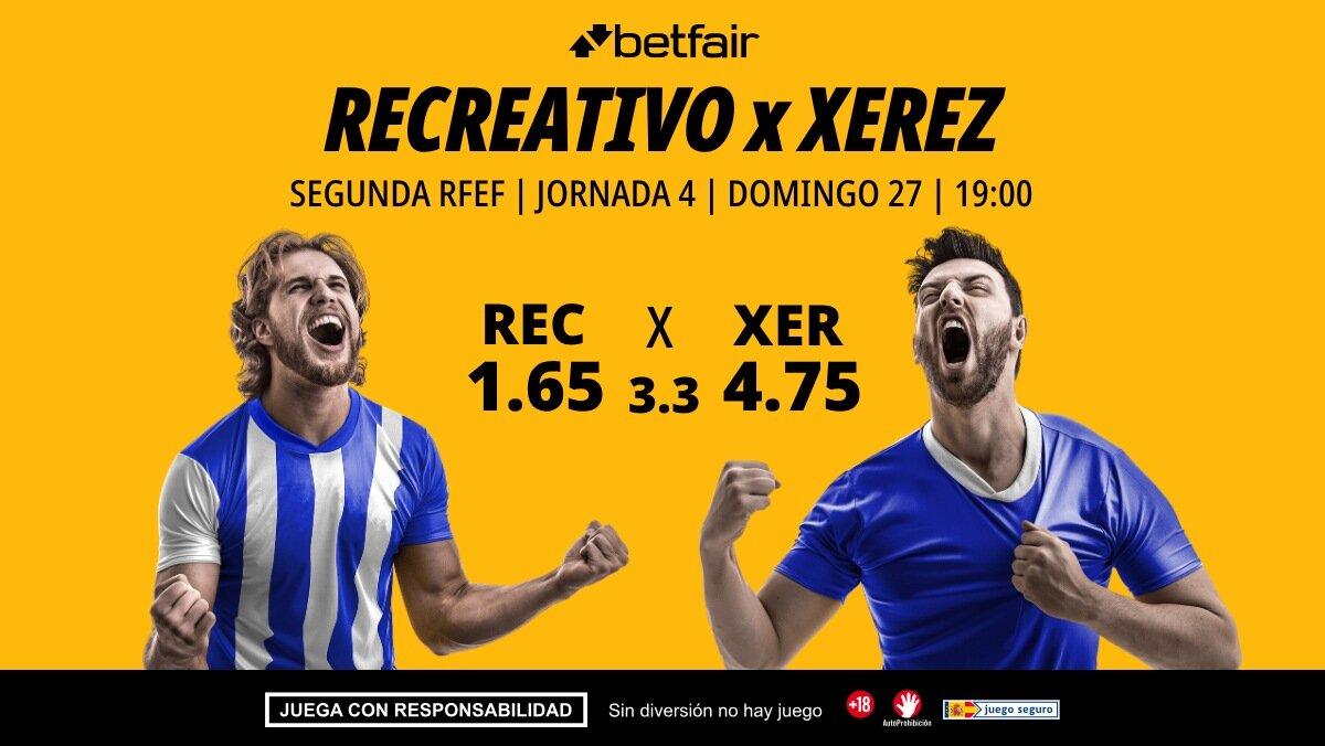 Recreativo - Xerez CD: alineaciones, horario, dónde ver, pronósticos y estadísticas