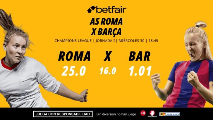 AS Roma - FC Barcelona: alineaciones, horario, dónde ver, pronósticos y estadísticas