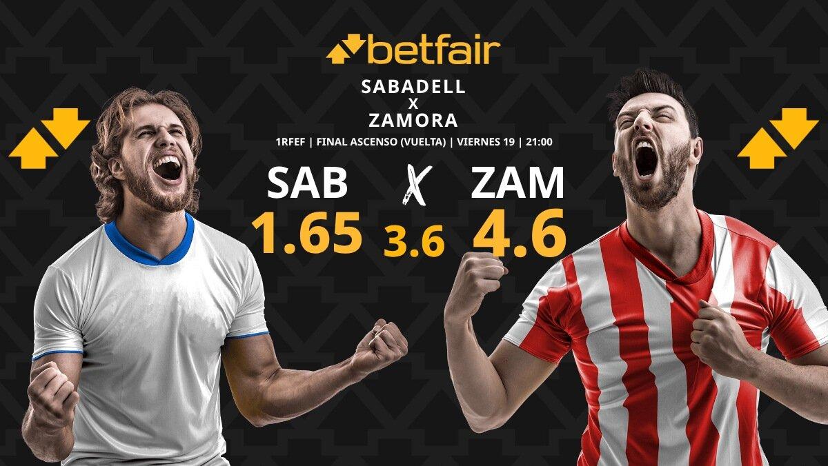 Sabadell - Zamora: horario, dónde ver, alineaciones, pronósticos y estadísticas