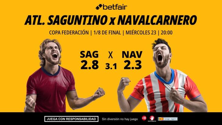 Atlético Saguntino - Navalcarnero: alineaciones, horario, dónde ver, pronósticos y estadísticas